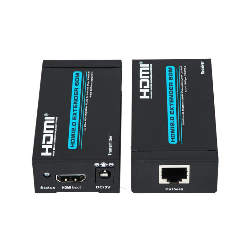 Nyt produkt V 2.0 HDMI-extender 60 m over enkelt cat5e \/ 6 understøtter Ultra HD 4Kx2K @ 60Hz HDCP2.2