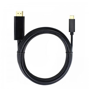 USB C til HDMI-kabel 6ft (4K @ 60Hz), USB Type C til HDMI-kabel [Thunderbolt 3 kompatibel] til MacBook Pro 16 '' 2019\/2018\/2017, MacBook Air \/ iPad Pro 2019\/2018, Surface Book 2, Samsung S10 , og mere
