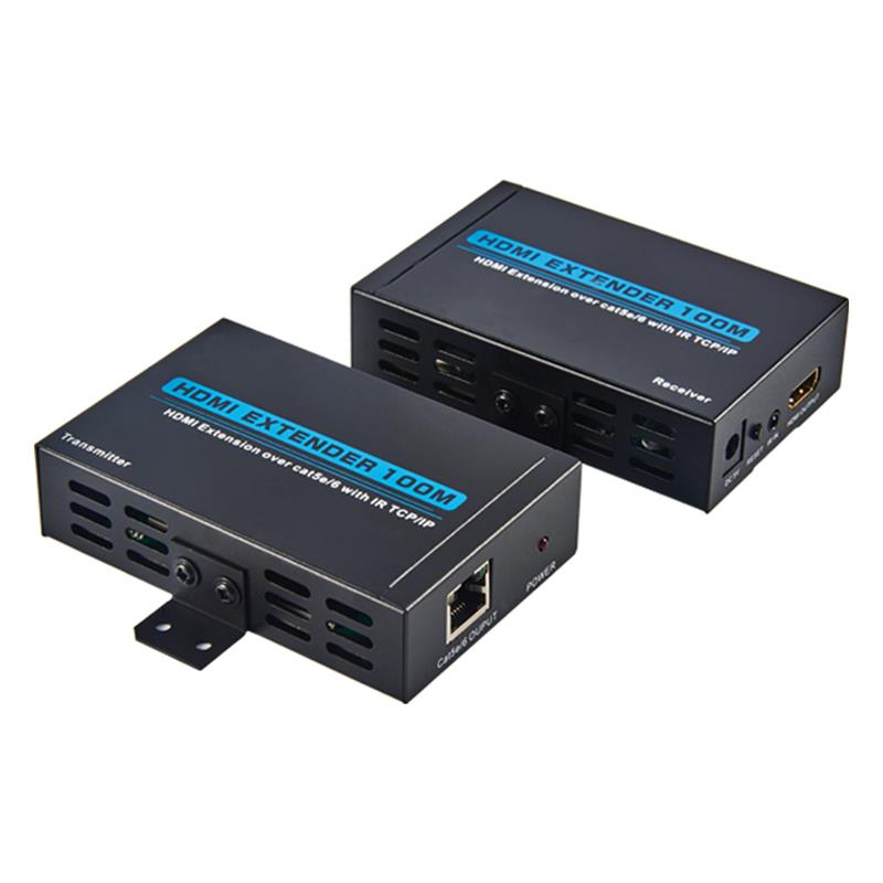 V1.3 HDMI- udvidelse 100m over Enkelt cat5e/6 kabel Understøttelse fuld HD 1080P
