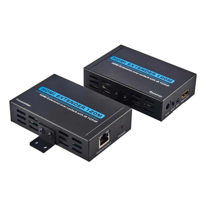 V1.3 HDMI- udvidelse 120m over Enkelt cat5e/6 kabel Understøttelse HD 1080P