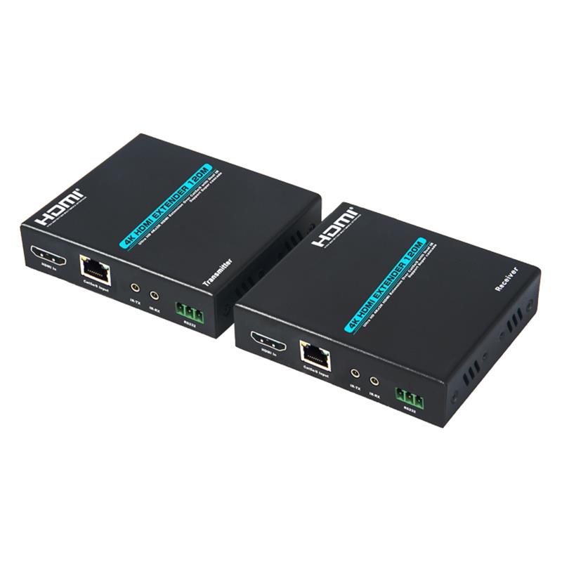 V1.4 4K HDMI- udvidelse 120m over Enkeltcat5e/6 kabel Understøttelse Ultra HD 4K2K/30Hz