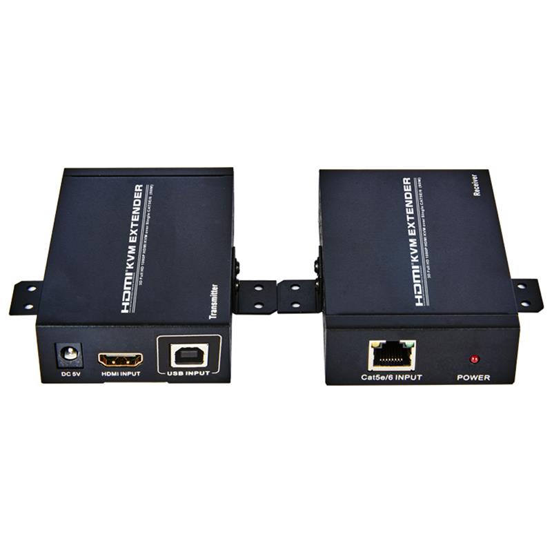 HDMI KVM Extender 60 m over Single cat5e \/ 6 understøtter Full HD 1080P