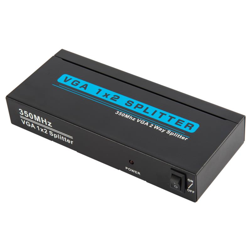 350MHz 2-vejs VGA 1x2 Splitter Support 1080P