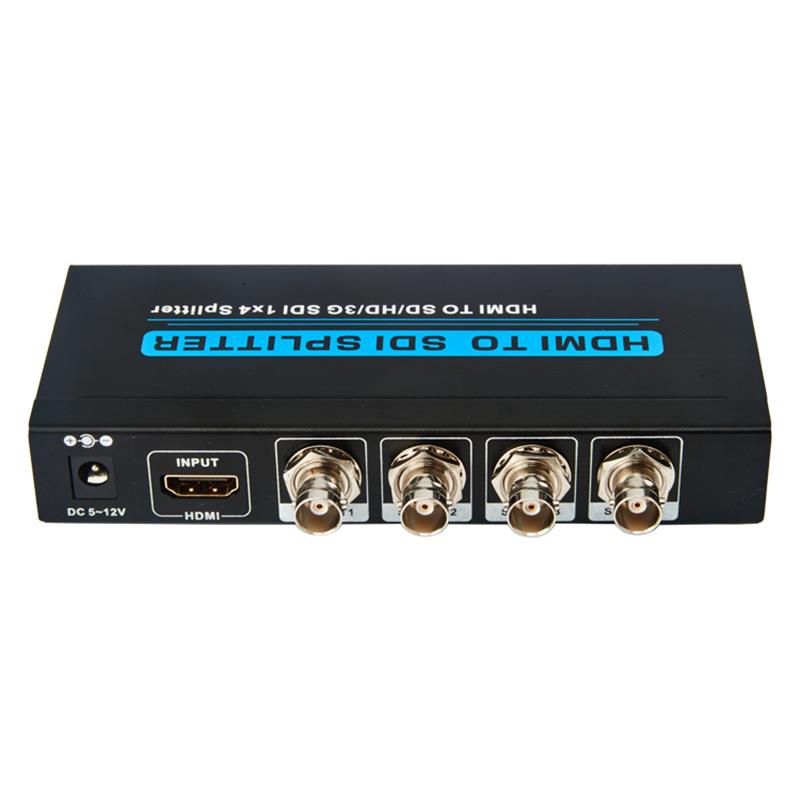 HDMI TIL SD \/ HD \/ 3G SDI 1x4 SPLITTER Support 1080P